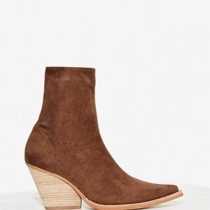 Jeffrey Campbell Tan Suede Heeled Boots